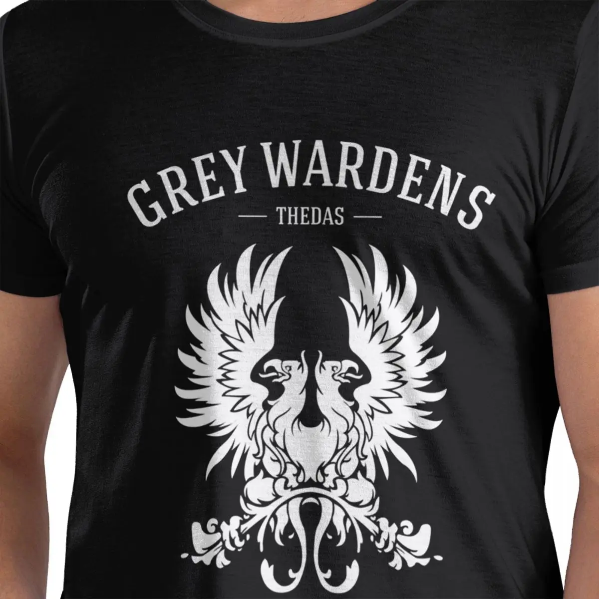 

Dragon Age Grey Wardens (Legacy Style) Футболка из 100% хлопка, мужские модные футболки, мужские футболки с круглым вырезом и коротким рукавом, S-6XL