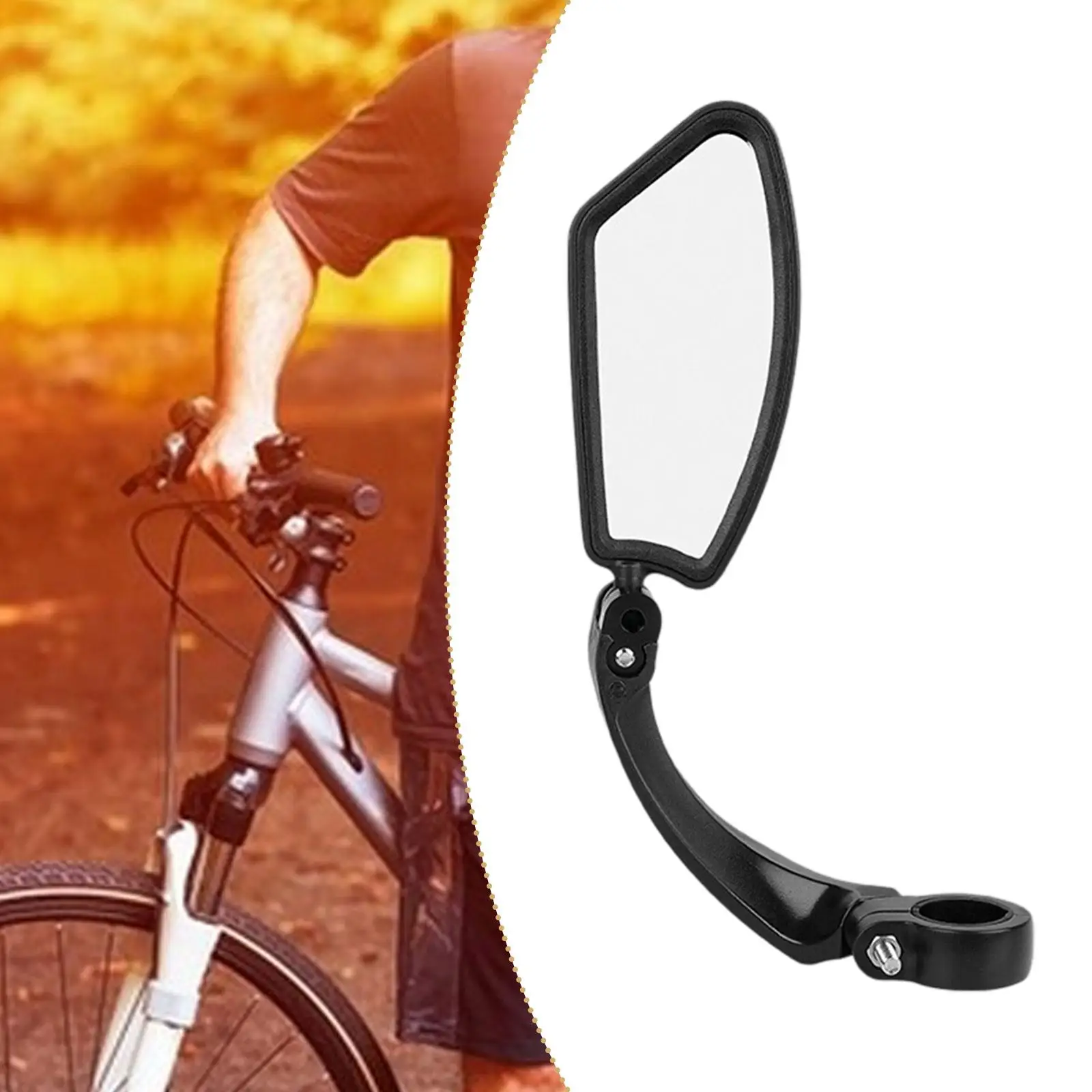 

Bike Mirror Shockproof Stainless Steel Bike Accessory Universal Bicycle Rear View Mirror for Electric Bicycle Motorcycle Cycling
