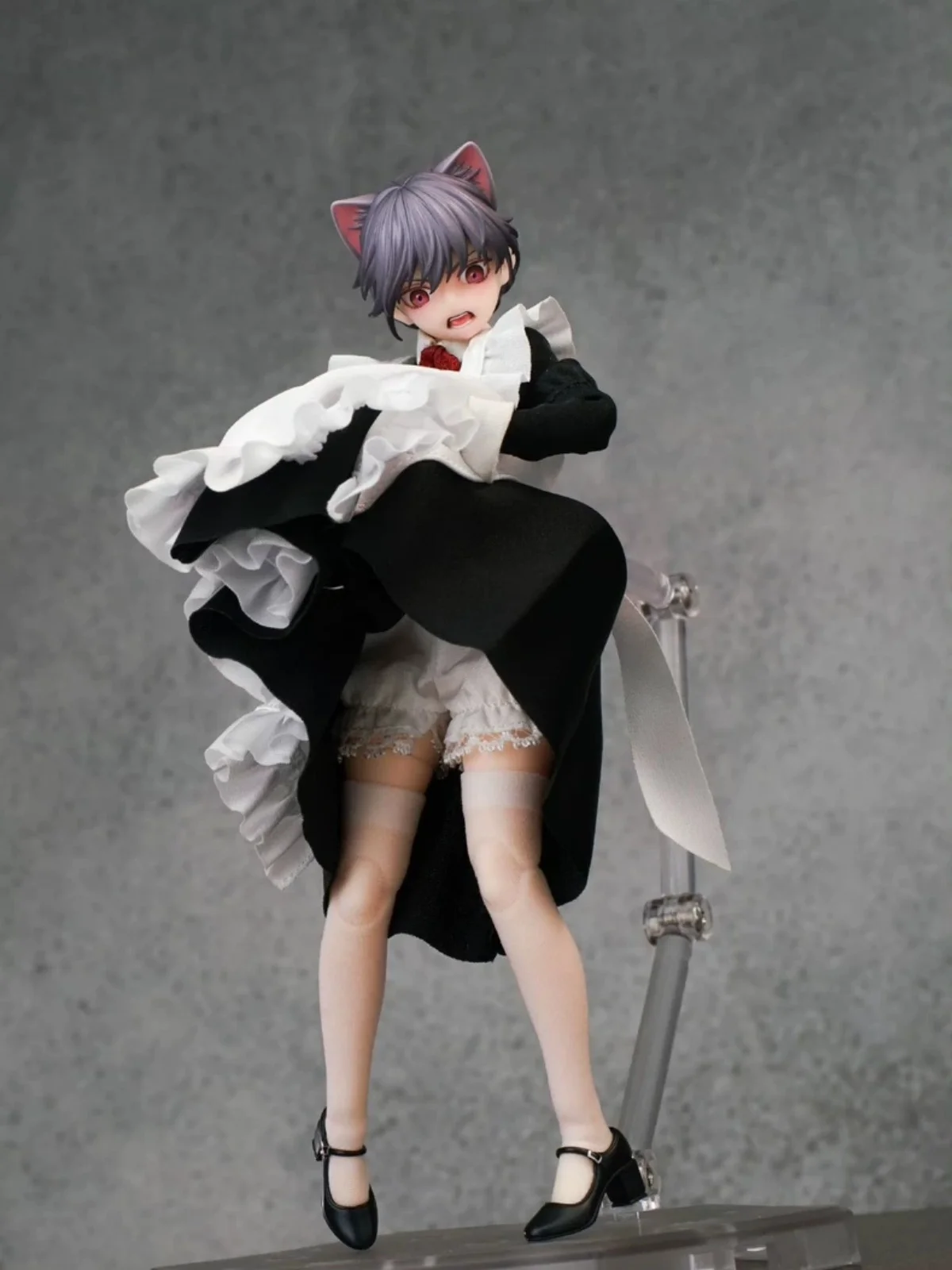 【Only Clothes】1/12 Scale Female Soldier Lace Shorts Irregular Skirt Maid Dress Built-in Wire Jacket Fit 6''Action Figure Model