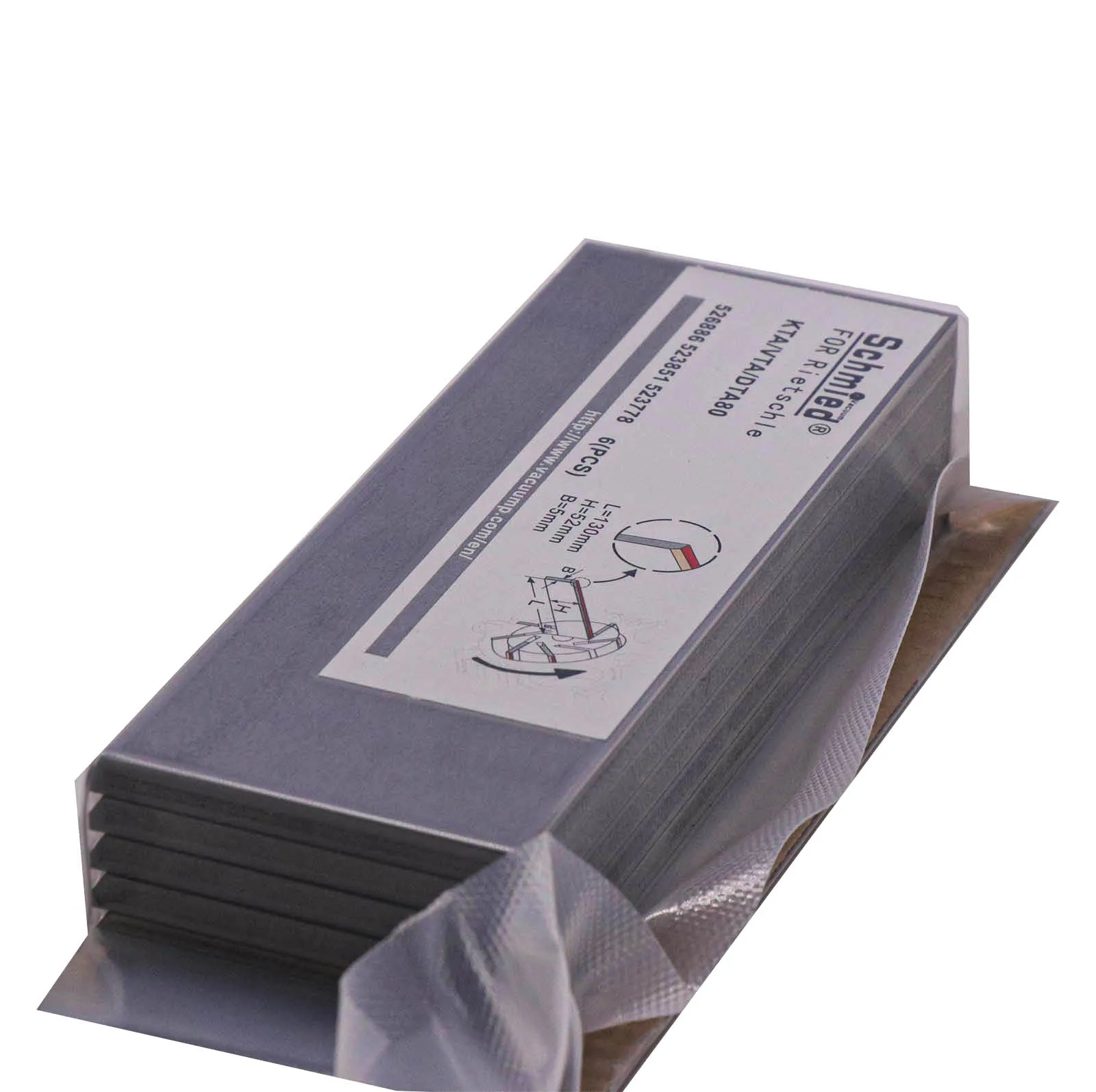 リエッチルポンプ用カーボンベーン,523778, 526886, 523851,dta80,vta80,kta80,1, 2, 3, 4, 130〜52〜5mm, 6個