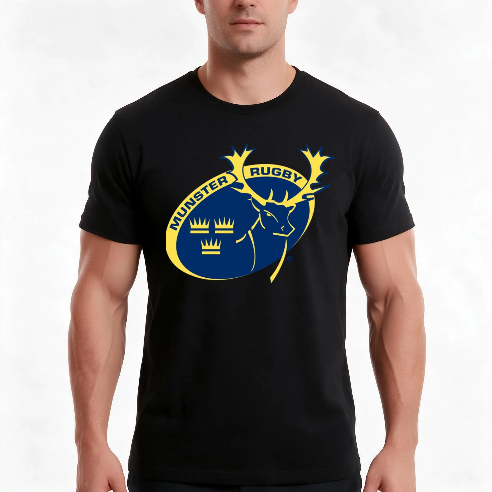 The Munster T-Shirt, Summer Casual Cotton Tee, Oversized Streetwear Tops, Vintage Graphic Print, Loose Fit Short Sleeve