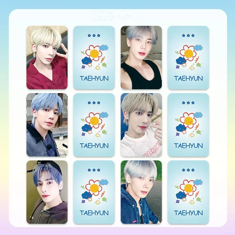 6Pcs/Set KPOP Yeonjun Soobin Taehyun Ins Style Fashion Photocards Beomgyu Hueningkai Selfie Lomo Cards Fans Collectibles Gifts