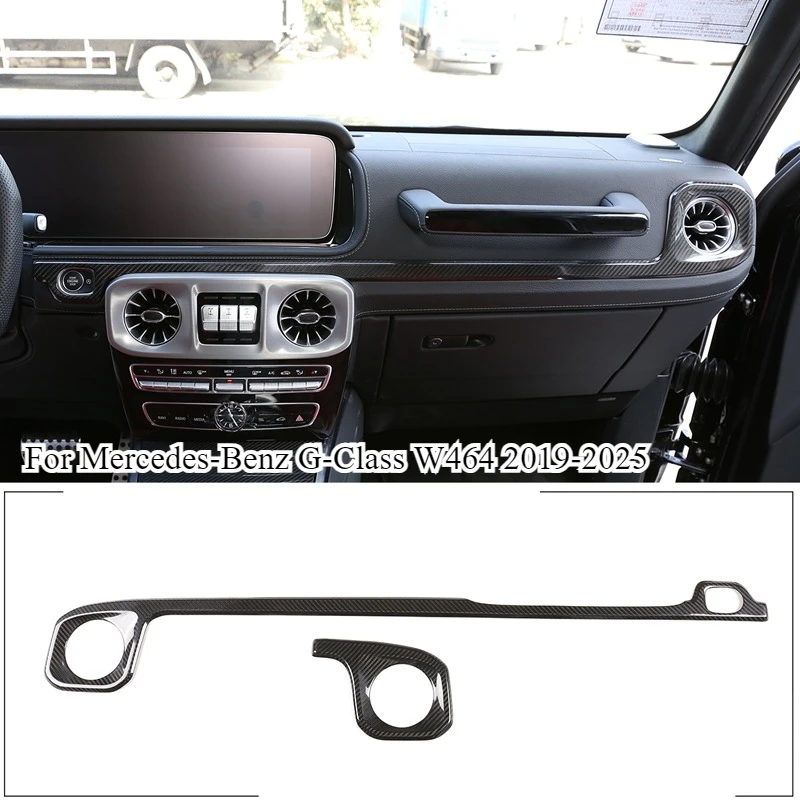 

Car Interior Carbon Fiber Style Central Control Side Air Outlet Trim For Mercedes-Benz G-Class W464 2019-2025 Car Accessories