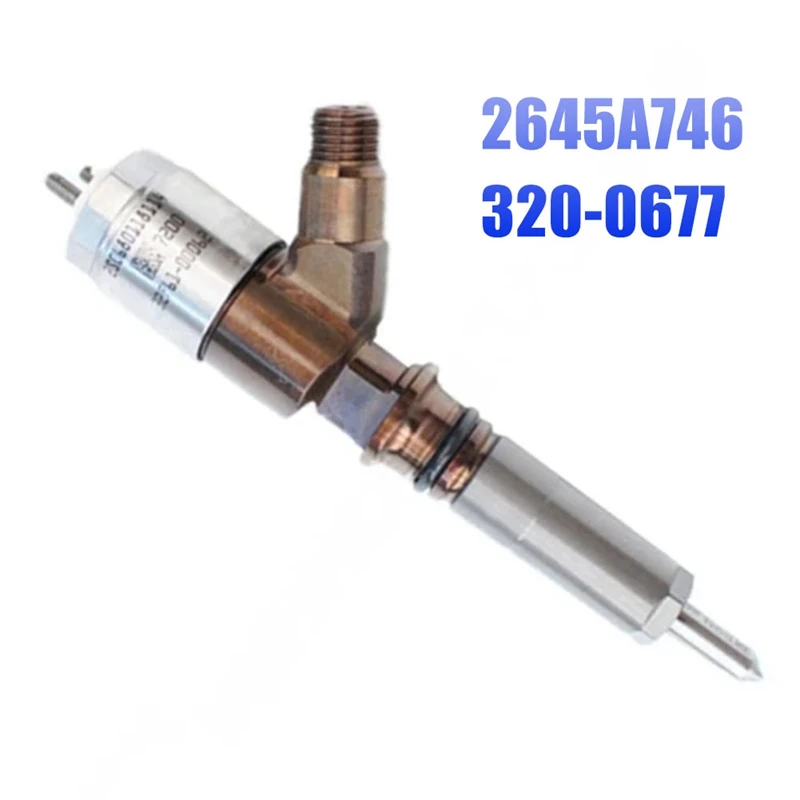 

320-0677 Excavator Diesel Fuel Injector 2645A746 For Caterpillar CAT C6.6 Engine E320D E323D 420E Common Rail Injector