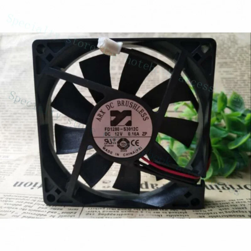 A+ FD1208-S3012C 8015 12V 0.16A 8CM 2 Line Super thin quiet Power supply Fan
