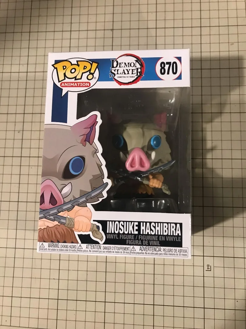 FUNKO POP Demon Slayer INOSUKE HASHIBIRA 1090 #   Figuras de ação coleção figura de vinil modelo brinquedos carvinal presente de natal