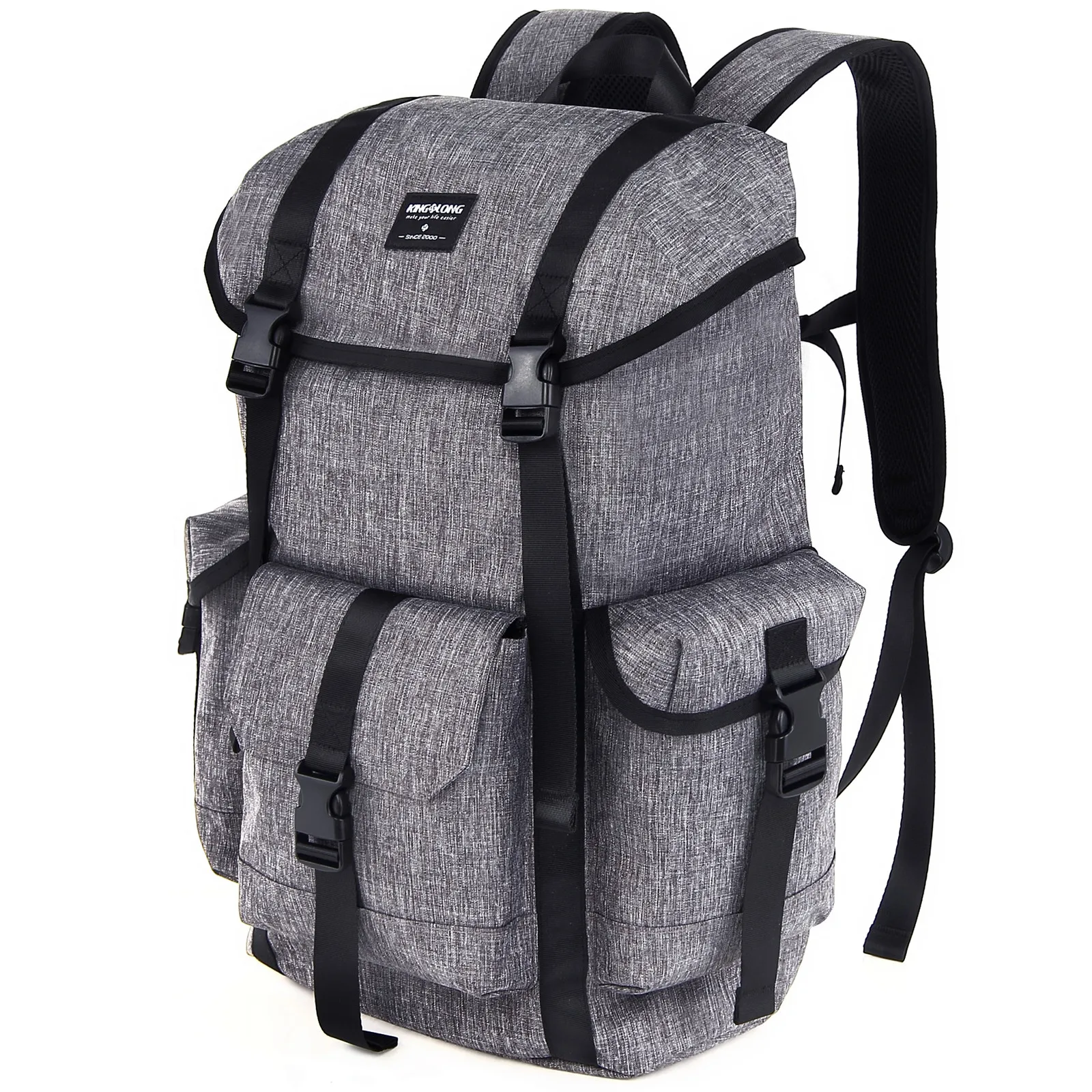 2024 New Design Sport Camping Travel Bag Backpacks Waterproof Gray Casual Travel Outdoor Backpack Bags