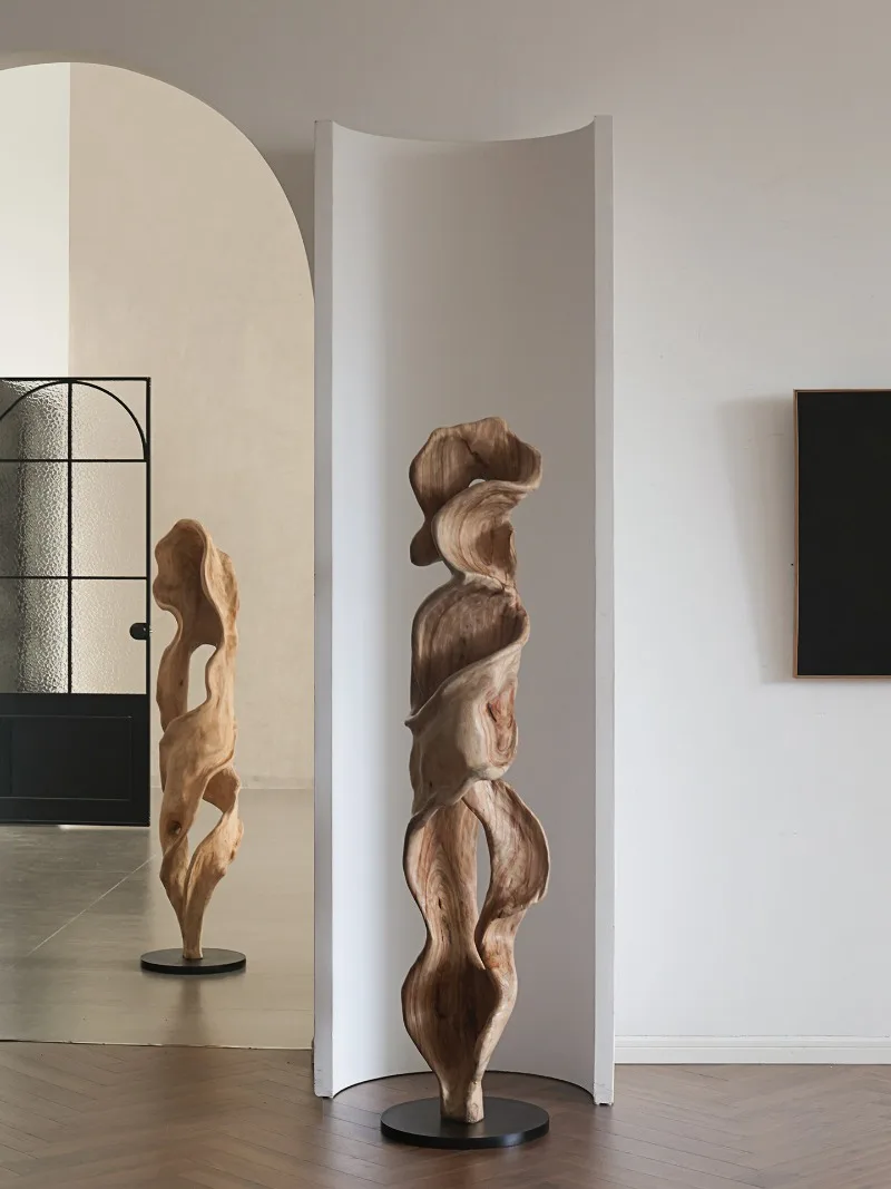 

Wood carving ornaments Floor decoration Sales office Entrance Sculpture artwork