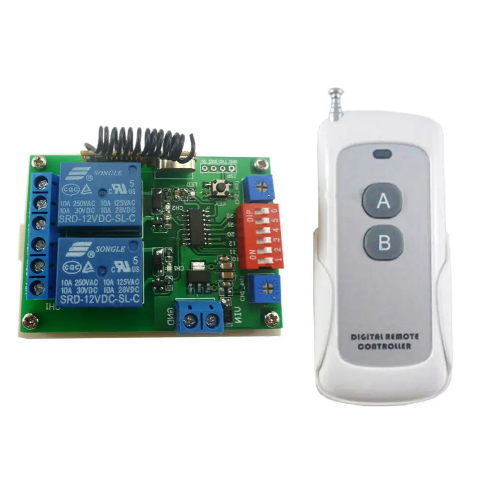 5V Remote Nirkabel Multifungsi Momentary-Latch-Toggle-Delay Timer Adjustable