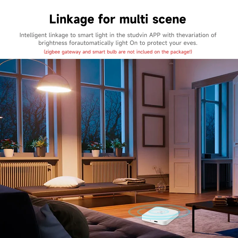 Tuya Zigbee WiFi Human Presence Sensor เครื่องตรวจจับเรดาร์ MmWave พร้อมเซ็นเซอร์ความสว่างสําหรับ Smart Home Smart Life เปลี่ยน PIR Sensor