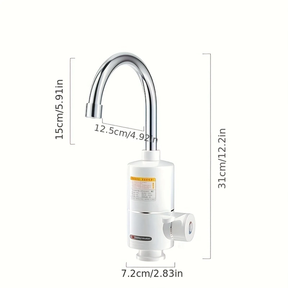 Instantaneous Digital Display Electric Kitchen and Bathroom Quick-heating Heating Faucet RX-004