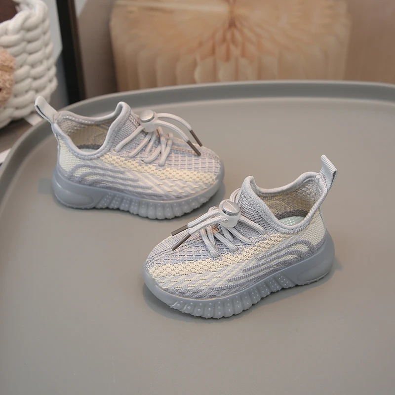 Tennis Children Casual Shoes for Baby Girls Kids Boys Rubber Bottom Antiskid Outdoor Mesh Breathable Sneakers