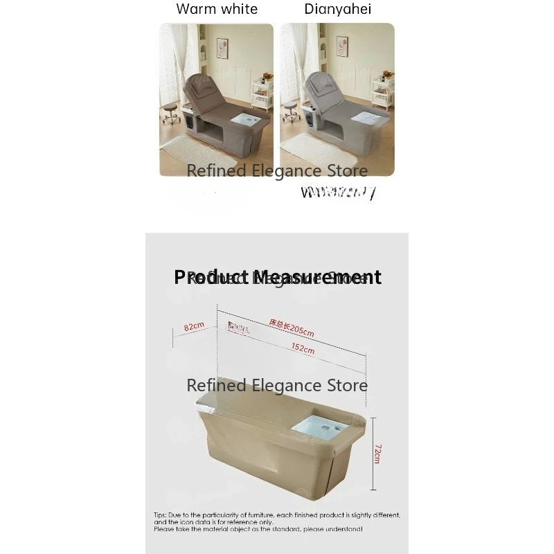 高級電動スパベッド、調節機能付き、モダンデザインのヘッドスパとフットスパ、ホテルでの使用に適したマッサージベッド