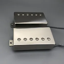 Metal Cover Alnico 5 Guitar Pickups 4 Wires HH Bridge and Neck Humbucker Pickups