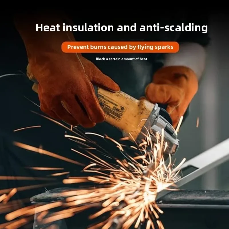Insulation Gloves Fireplace Outdoor Camping Protection Double Thick Welder Labor Insurance Wear-resistant Gloves