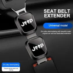 Car Seat Belt Extension Shoulder Straps Extender Button Universal Accessories For Jeep Wrangler JL JK Grand Compass Cherokee