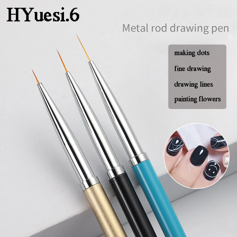 Professionals Nail Art Liner Borstels Set Ultra-Dunne Uv Gel Polish Schilderij Tekening Bloem Pen Manicure Ontwerp Kit