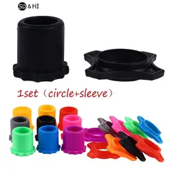Shakeproof Silicone Microphone Holder Anti-Rolling Mic Protection Ring Bottom Rod Sleeve