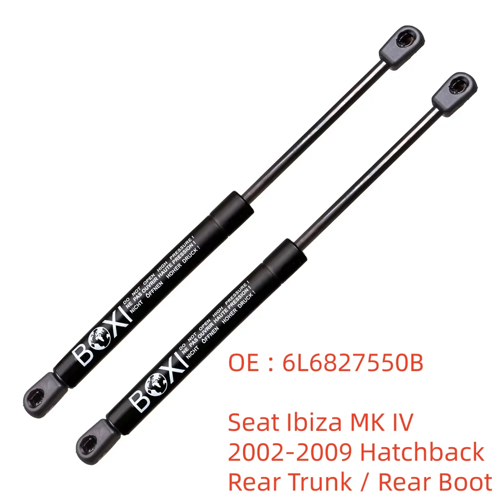 

BOXI 2 pcs Gas Springs Boot Liftgate Hatch Tailgate Trunk 6L6827550B lift For Seat Ibiza MK IV 2002-2009 Hatchback Tailgate Boot