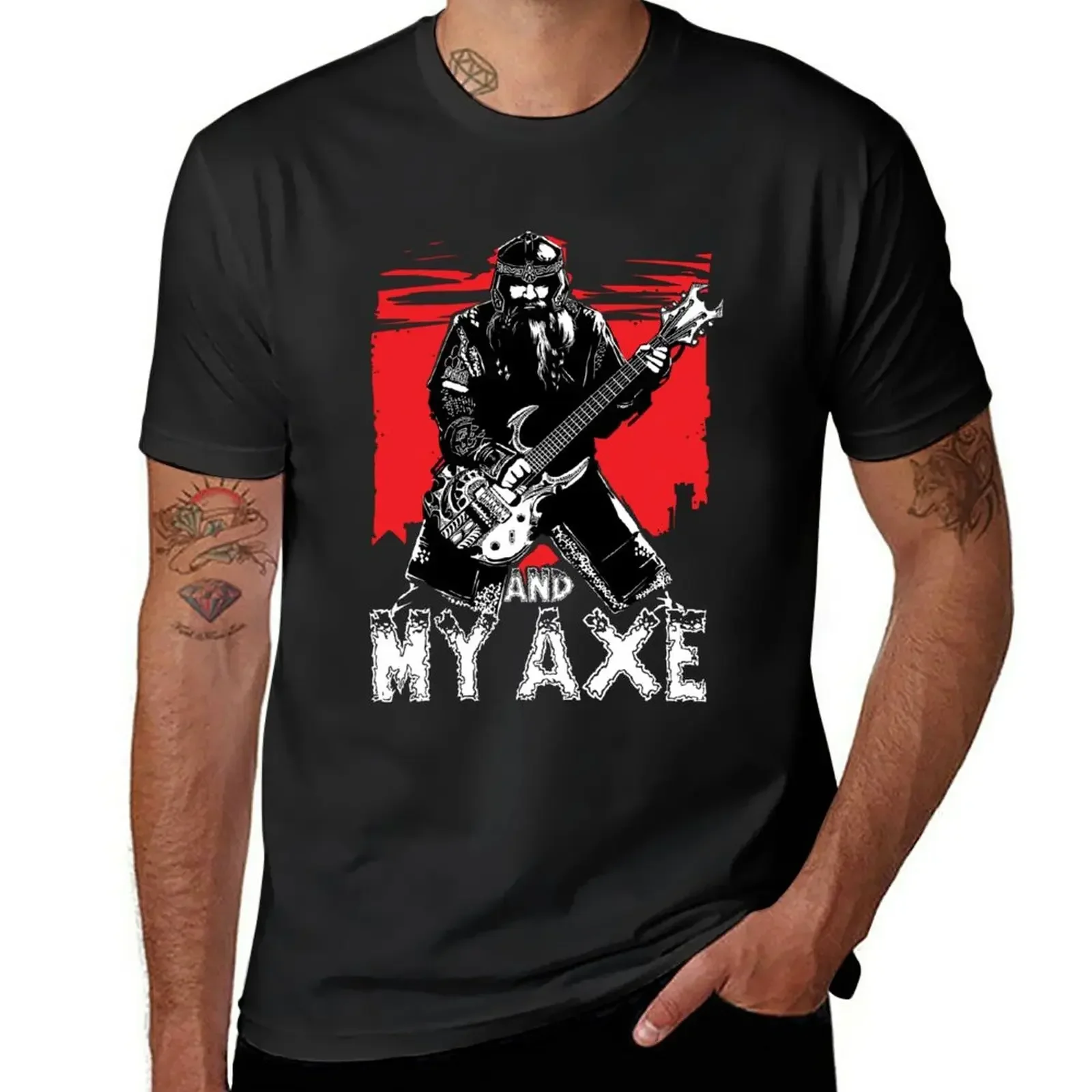 Gimli and My Axe Heavy Metal T-Shirt summer top customs t shirts for men cotton