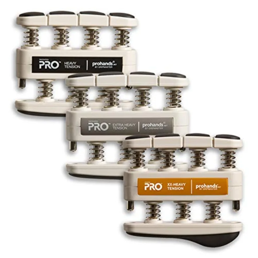 

Тренажер для пальцев Prohands PRO с пружинной системой Finger-Piston для целенаправленной тренировки силы пальцев, черный