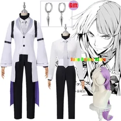 Anime BSD 4th Sigma Cosplay Costume Uniform Suit with Tie Halloween Christmas Party Outfit for Men Women