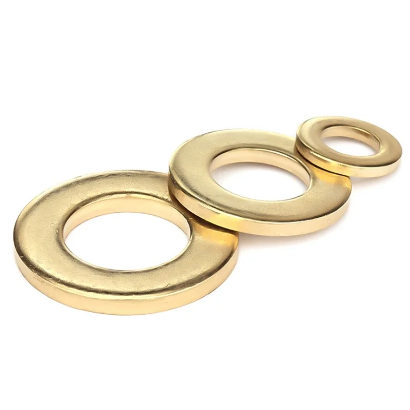 M2 M2 M2, 5 M3 M4 M5 M6 M8 M10 M12 M14 M16 M18 M20 M22 GB97 kuningan mesin cuci datar bantalan Gasket polos