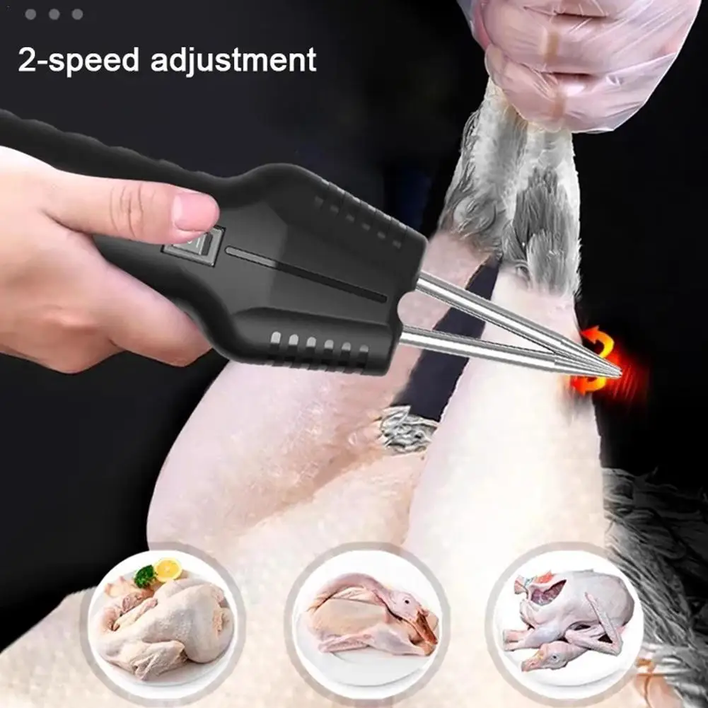 Handheld Electric Poultry Feather Plucker Chicken Duck Goose Short Hair Removal Machine Portable Epilator Hair Removing Machine