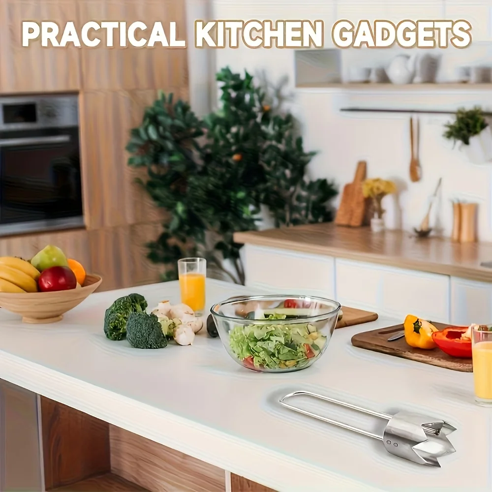 Stainless Steel Multi-Purpose Fruit Vegetable Corer Seed Remover Universal Kitchen Gadget for Apple Pear Tomato Bell Pepper view 3