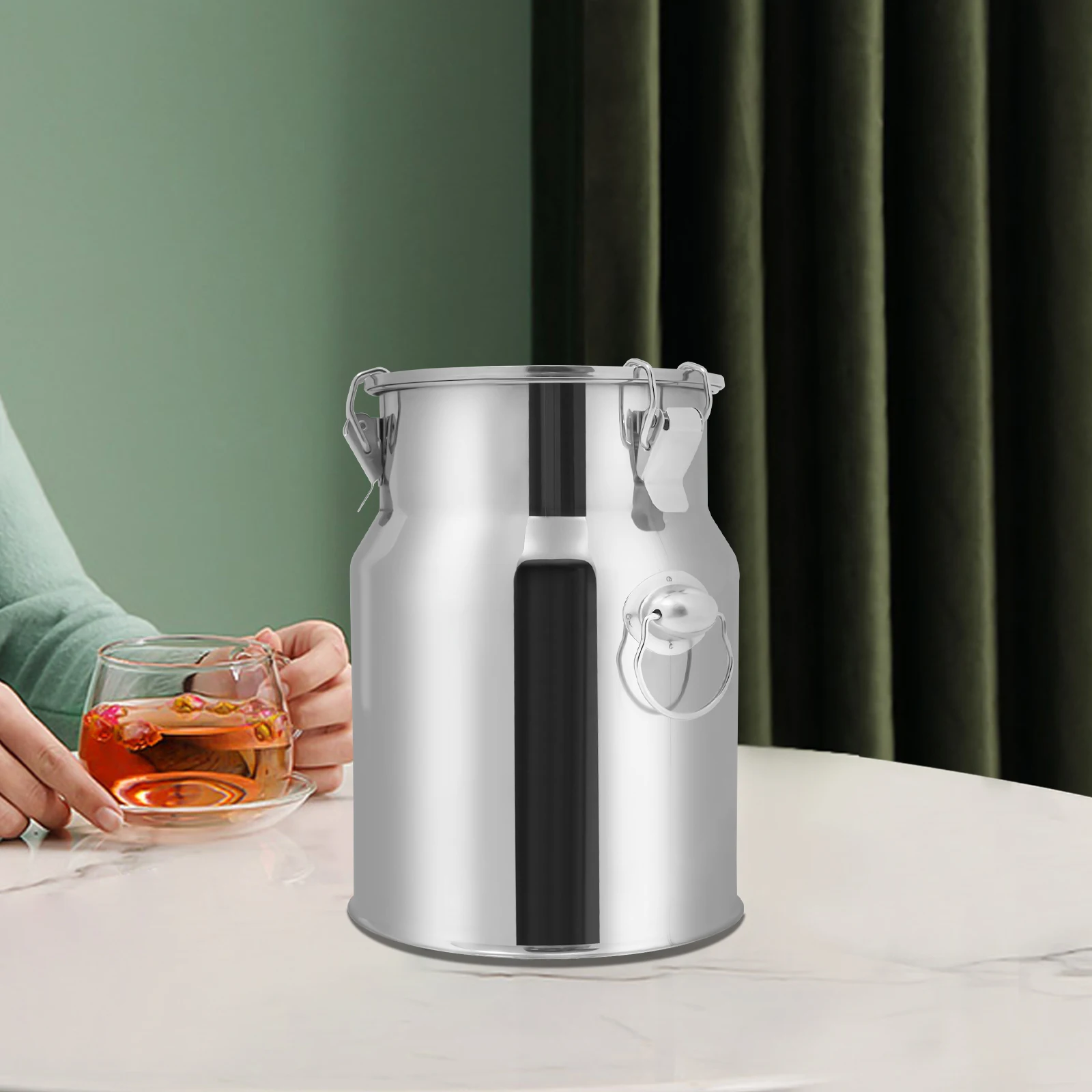 

Цилиндрическое герметичное ведро большой емкости, антикоррозийное, устойчивое к коррозии, идеальный рождественский подарок на новоселье для друзей семьи