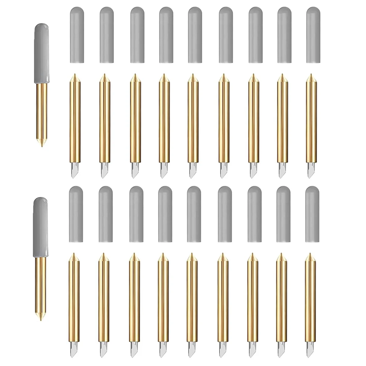 ใบมีดปลายแหลมแบบพรีเมี่ยม20ชิ้นใช้ได้กับเครื่องทำ cricut 3/ผลิต/สำรวจ3/สำรวจอากาศ2/หนึ่ง/ร่วมลงทุน