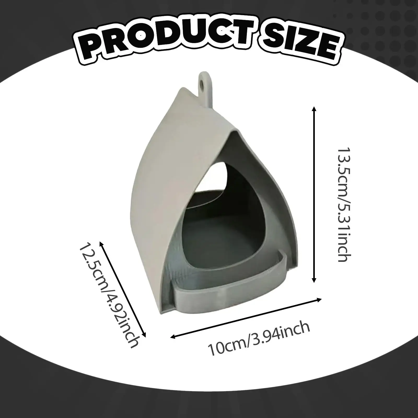 Outdoor Garden Bird Feeder Tray Compact Plastic Station for Attracting Birds Backyard Accessory