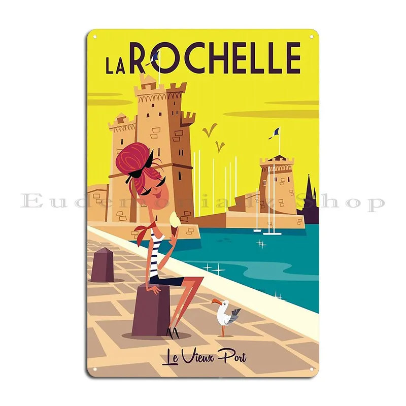 La Rochelle Poster Metal Sign Print Club Club Home Wall Cave Tin Sign Poster