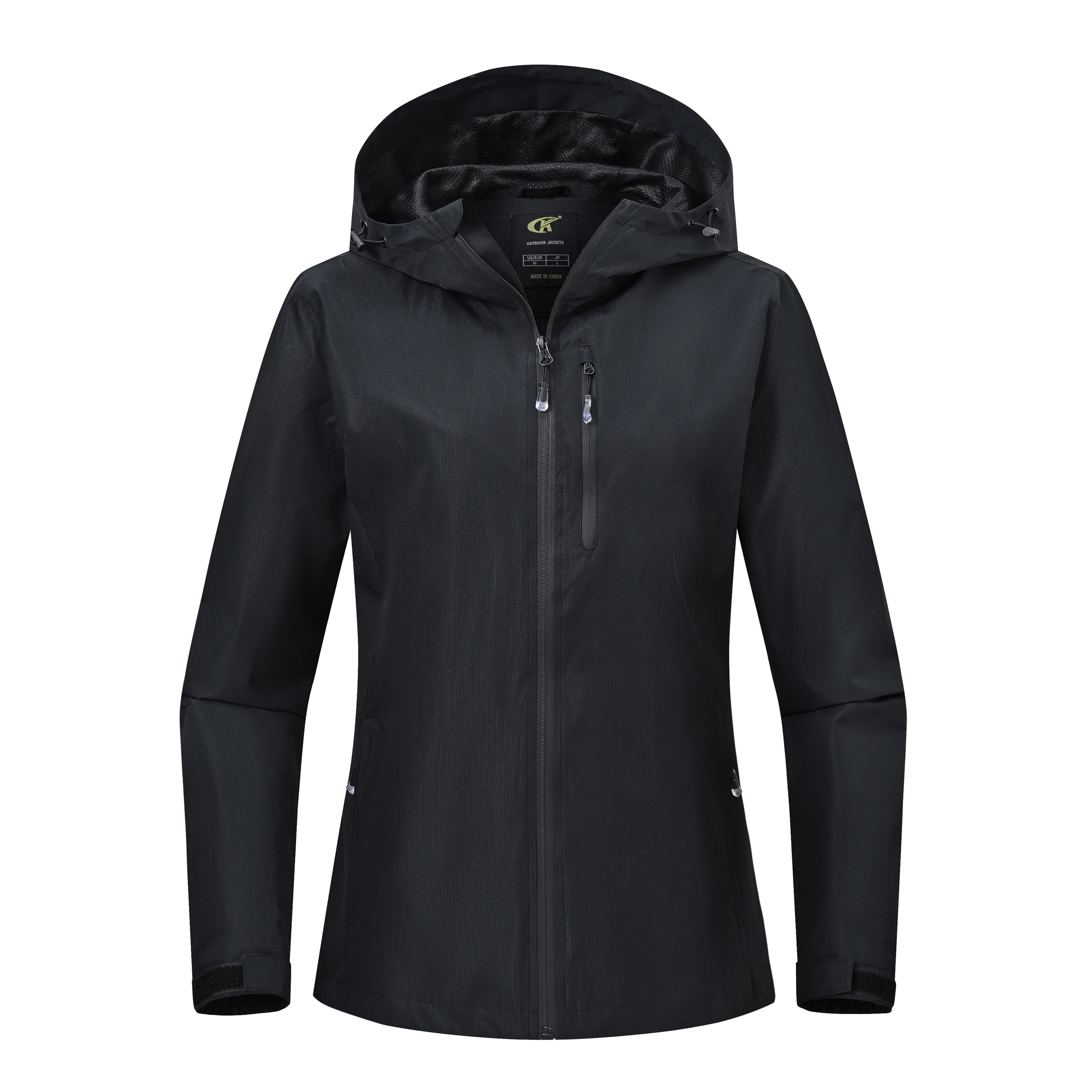 Summer Women's Outdoor Climbing Jacket, Waterproof Jacket Coat with Inner Pocket & Storage Bag for Camping Hiking Fishing