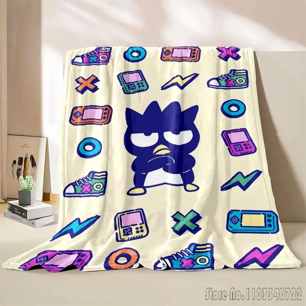 Japanese Bad Badtz Maru Blanket Soft Fluffy Children Adult Plush Season Quilt Girl Kids Bedspread Throw Blanket for Sofa Bed