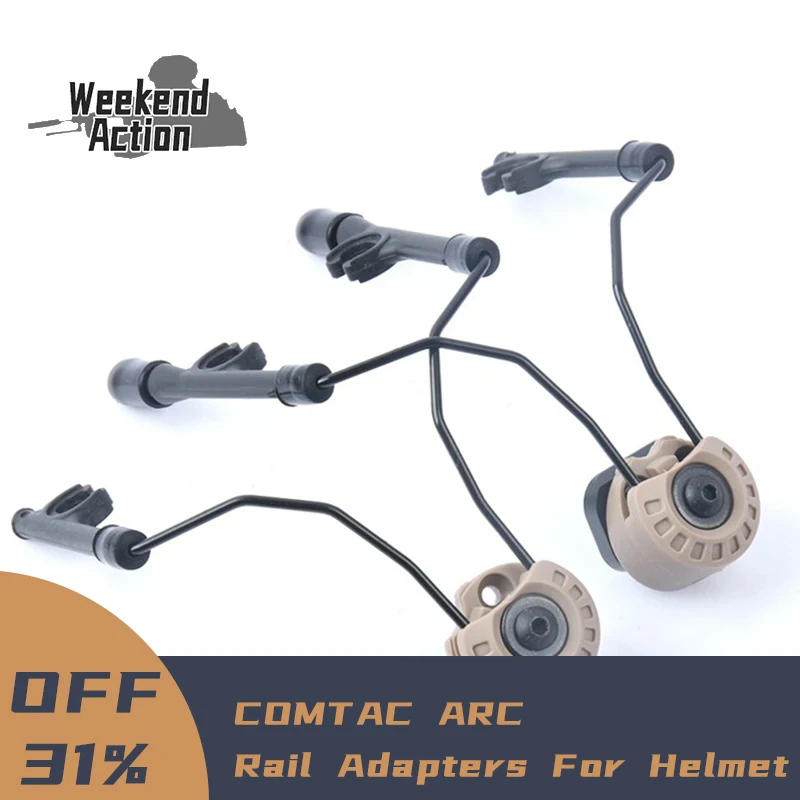 Tactical Headphone Holder Comtac 2 Communication Headset Modification Bracket Rotate 360 ​​Degrees Outdoor Hunting Accessory