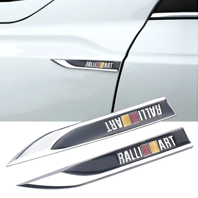 

2PCS 3D Metal Car Side Fender Emblem Sticker Sport Exterior Decal for Mitsubishi Pajero Sport Lancer ASX L200 Xpander