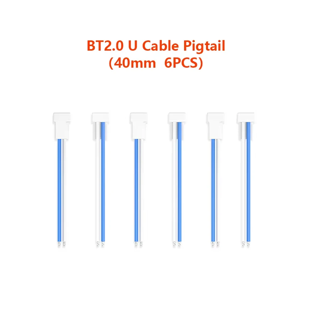 BETAFPV BT2.0U Cable Pigtail 1S Whoop Cable Pigtail BT2.0-PH2.0 Adapter Cable RC Drone Accessories with BT2.0 Male Connector