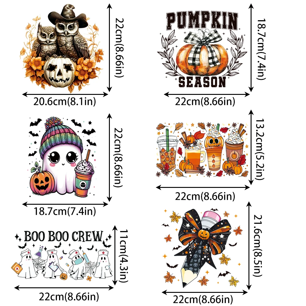 Motyw Halloween radość dynia gorący transfer pasta do tłoczenia na gorąco DIY ręcznie prasowane dodatki odzieżowe, dekoracja tekstylna