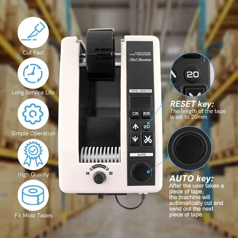 

M-1000 220V Office Equipment Automatic Packing Tape Dispenser Tape Dispenser Machine Desktop Tape Dispenser