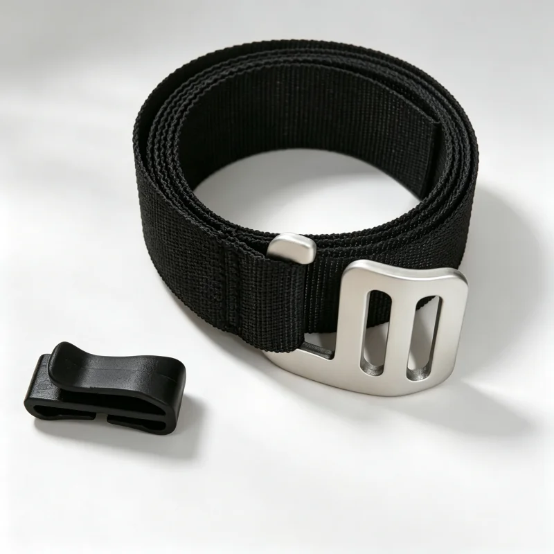 Lightweight Quick Dry Tactical Belt, 2.5cm Slim & 3.8cm Wide Adjustable Nylon Webbing Belt for Outdoor Hiking Travel Daily Wear