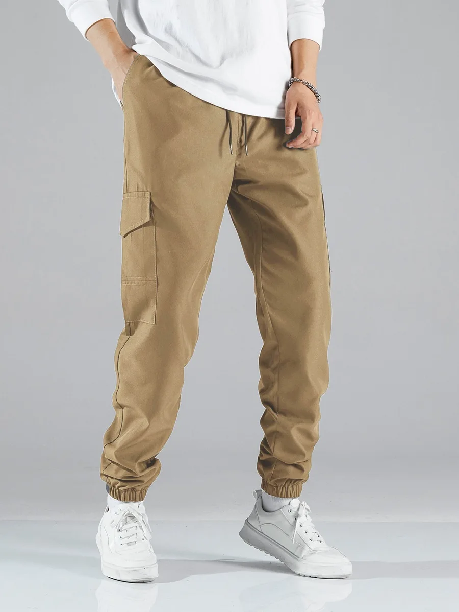 Men's Fashion Brand New Multi-pocket Cargo Pants Europe And The United States High Street Fashion Brand Retro Casual Leg Pants