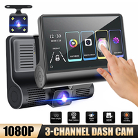 1080P Dash Cam 3 Channel Front Inside Rear Camera Recorder 4\