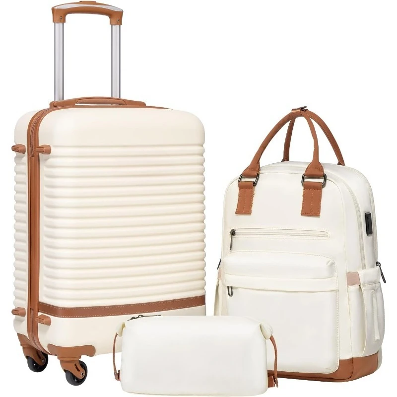 

Набор чемоданов, набор из трех предметов, дорожный багаж, TSA Lock Spinner Wheels, жесткий легкий набор чемоданов