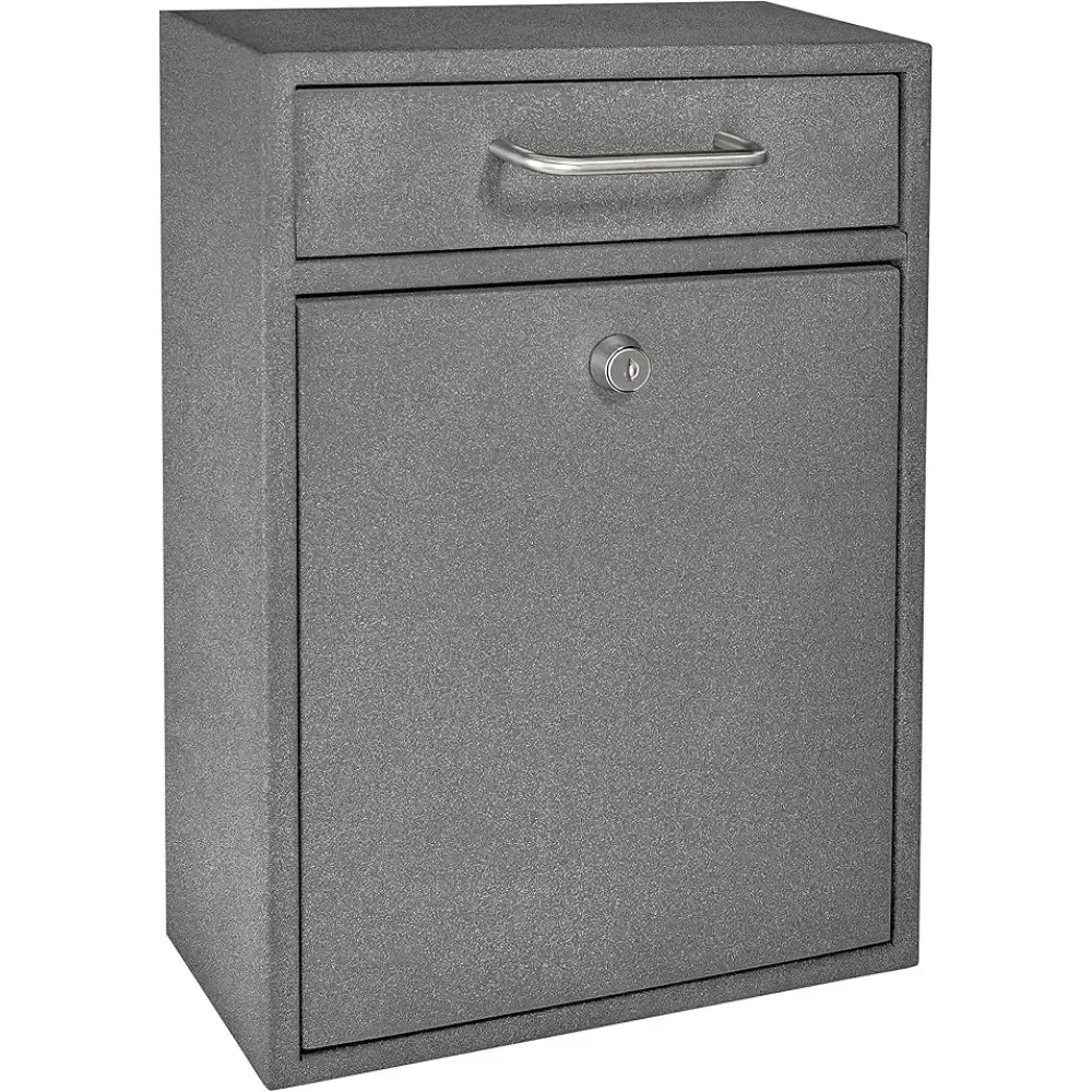 High Security Steel Locking Mailbox Comment Letter Deposit Granite Wall Mounted Document Drop Box for Home and Office