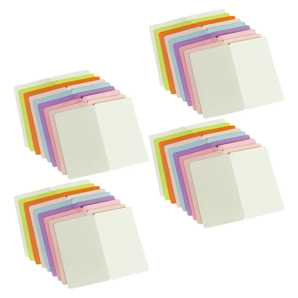 

50pcs Blank Blessing Colored Message Thickened Greeting For Festival Party Gift Greeting Cards Bulk Multi-Use Blessing