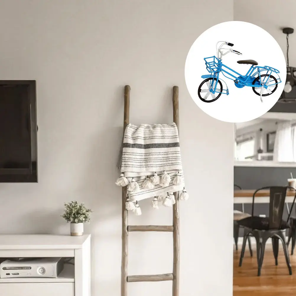 

Lifelike Bike Adornment Simulated Model Bicycle Ornaments Blue Simulation Bikecycle Miniature Cycling
