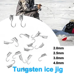 Tungsten Ice Fishing Jig Head 2mm/2.5mm/3mm/4mm Deep Water Soft Lure Tungsten Ice Fishing Hayabusa Hook