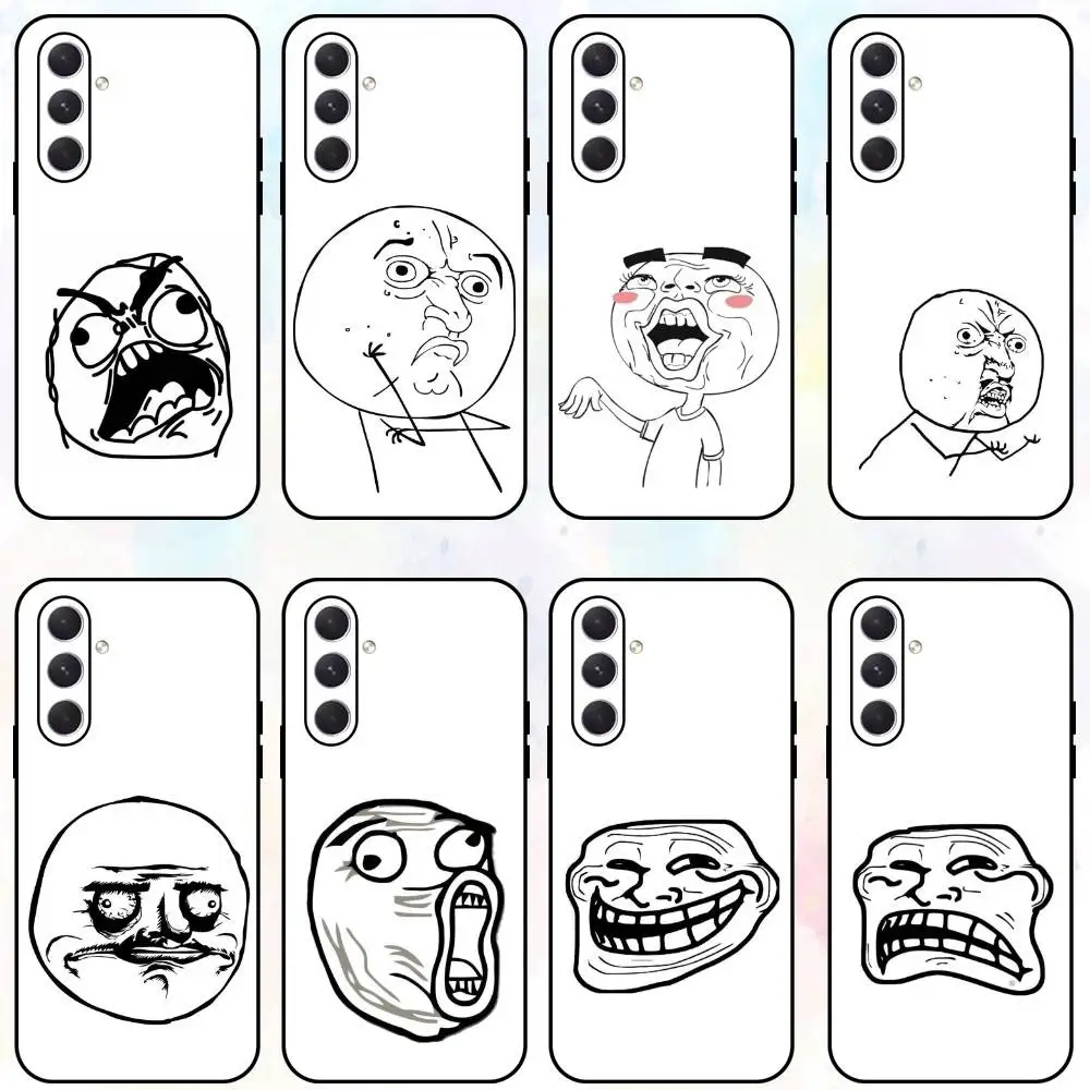 

R-Rage C-Comics Funny Phone Case For Samsung Galaxy A73,A72,A71,A70,A53,A52,A51,Others Soft Black Shell