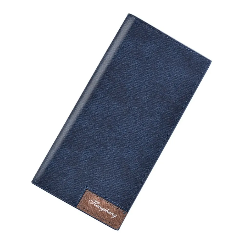 

Элегантный мужской длинный кошелек на молнии в английском стиле с несколькими отделениями для карт, деловой клатч большой емкости, противоугонный держатель для удостоверений личности